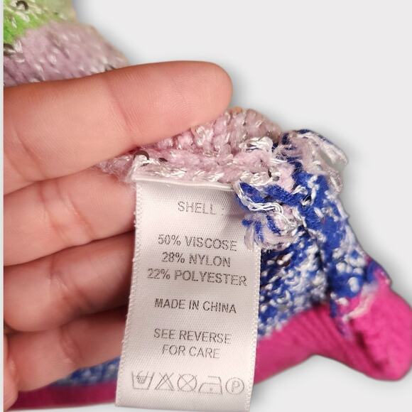 Olivia Rubin Womens Mika Rainbow Stripe Cardigan L Colorful Knitwear - Picture 7 of 10